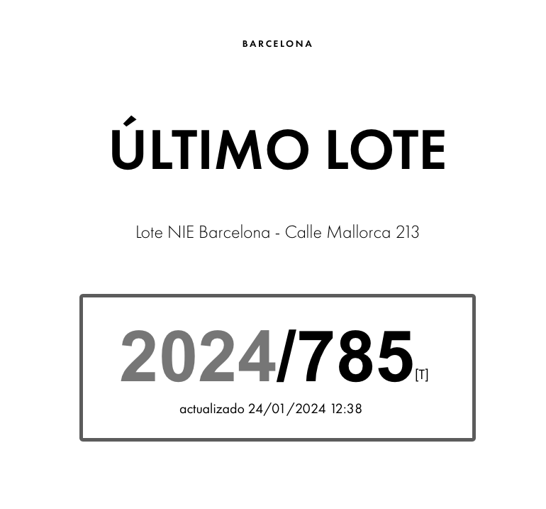 Lote Nie Calle Mallorca Barcelona