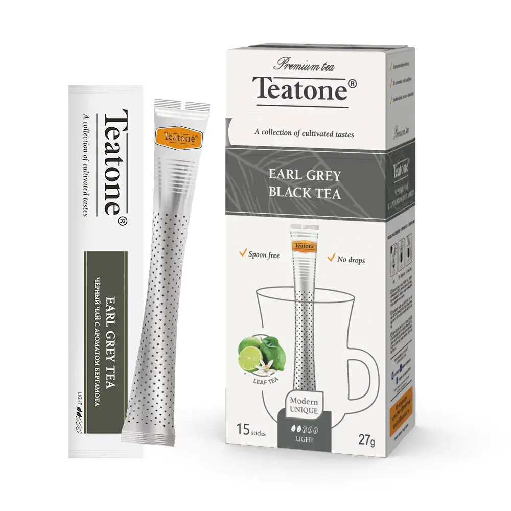 Чай Черный В Стиках Teatone С Бергамотам