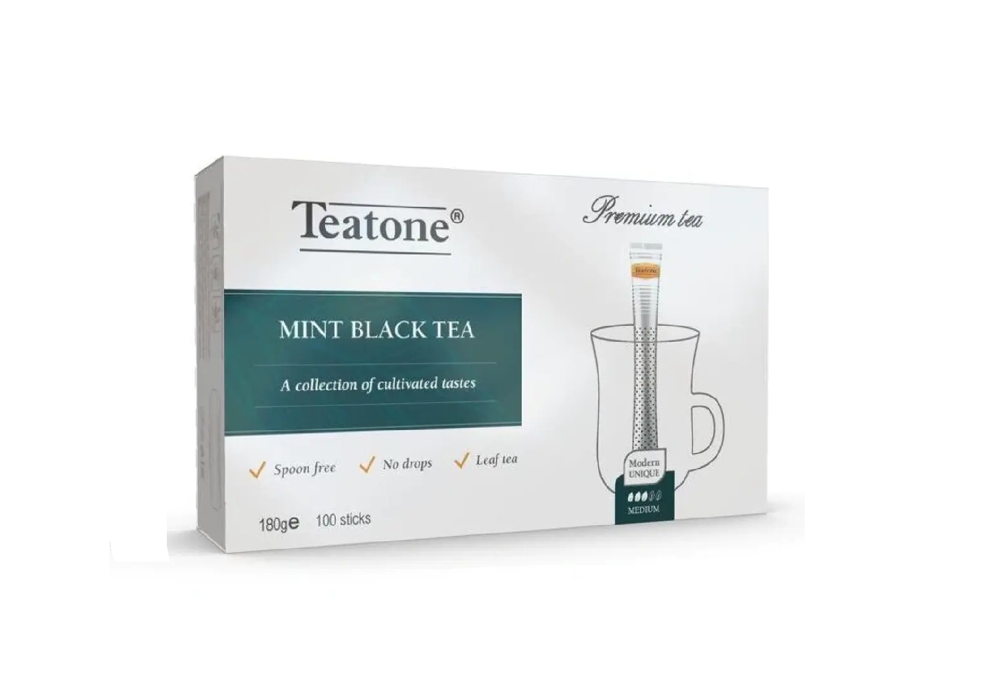 Чай Черный Teatone С Мятой 100 Стиков