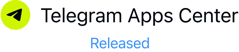Telegram Apps Center
