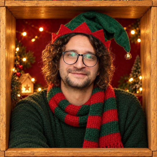 Świąteczny portret AI – elf