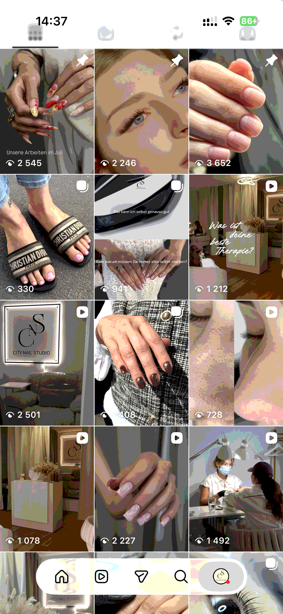Reel insights: 172,033 views, 144,880 viewers, 40 new followers, 1.1K likes