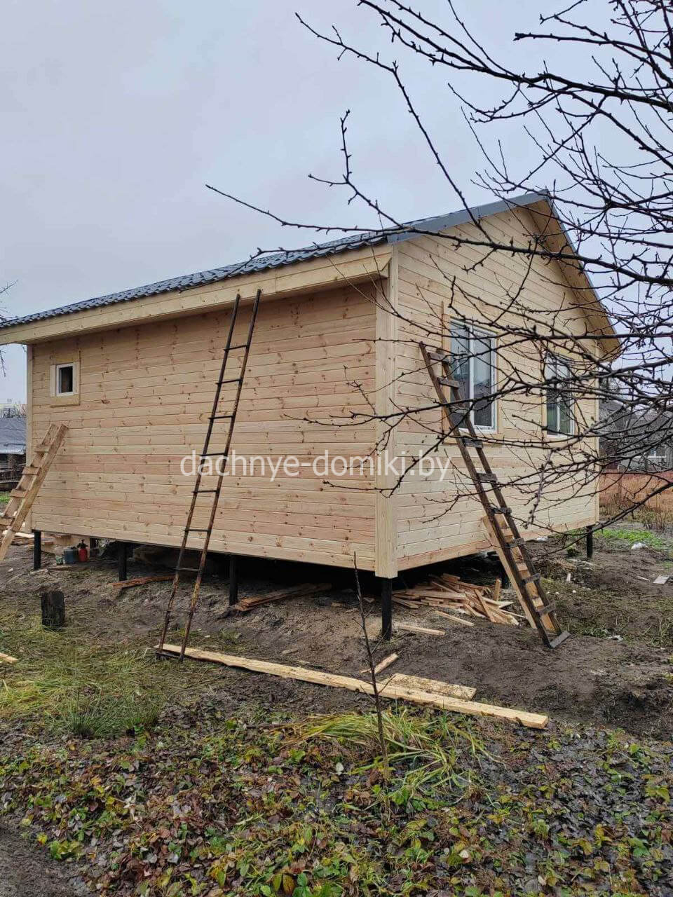 Дачный каркасный дом 6 на 6 под ключ в Беларуси