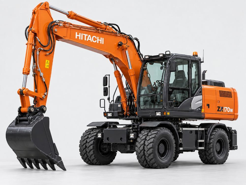 Колёсный экскаватор Hitachi 170 в аренду