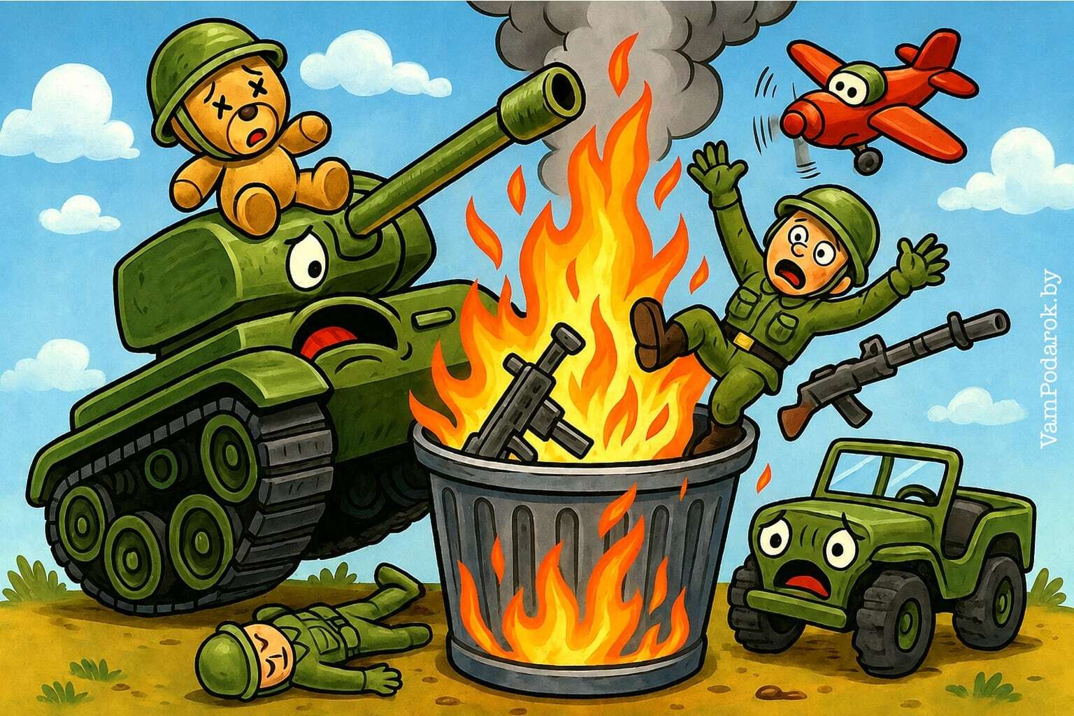 Всемирный день уничтожения военной игрушки