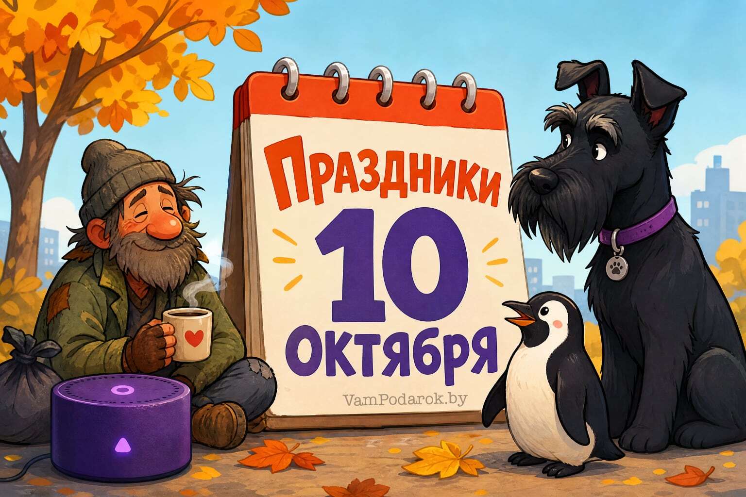 Праздники 10 октября – открытки и картинки