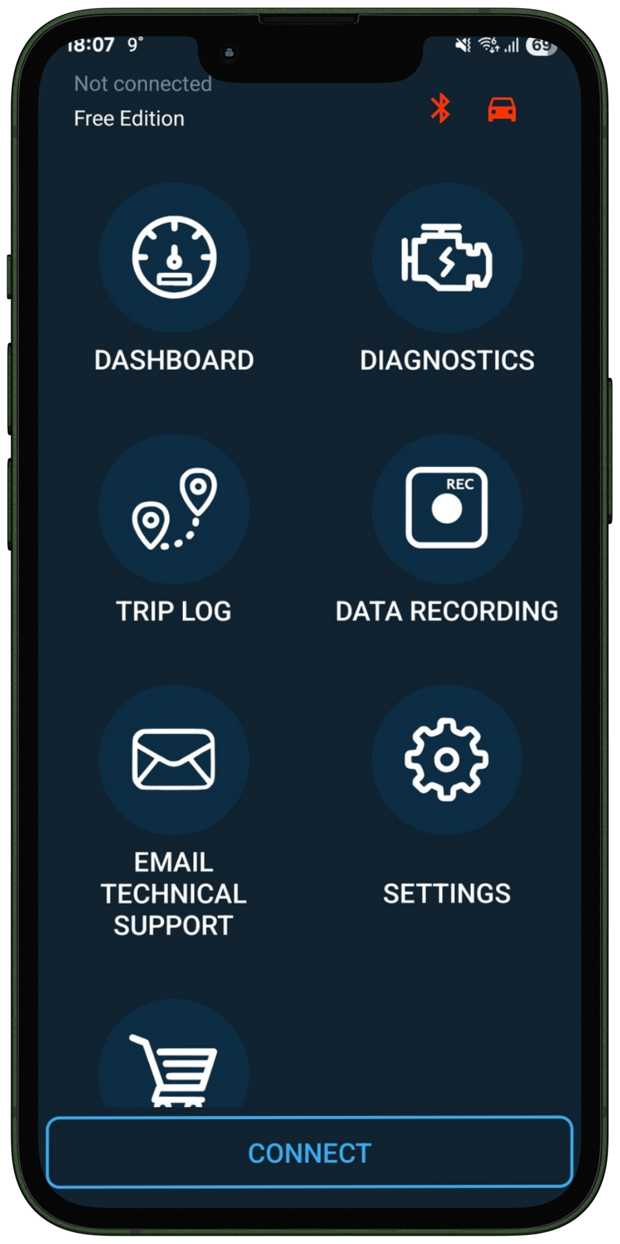 Connection guide via Bluetooth