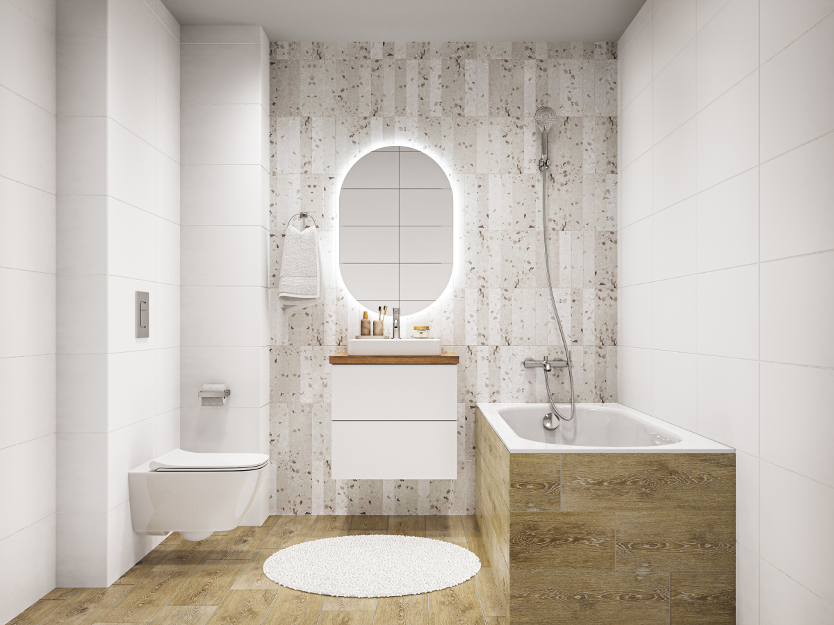 Beige bathroom (16+ photos) - Hackrea, 2025