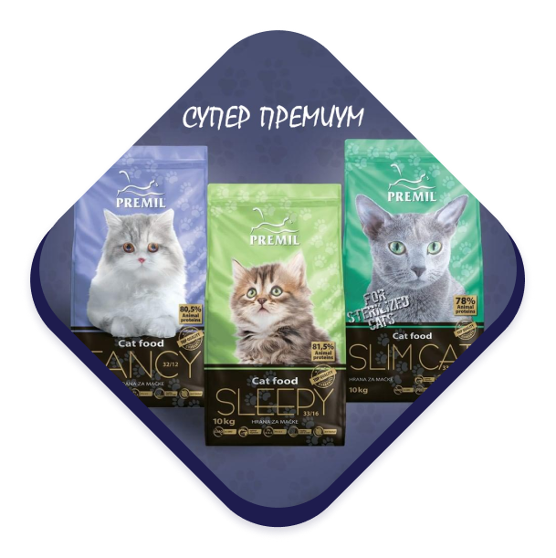 Корм для домашних животных PREMIL