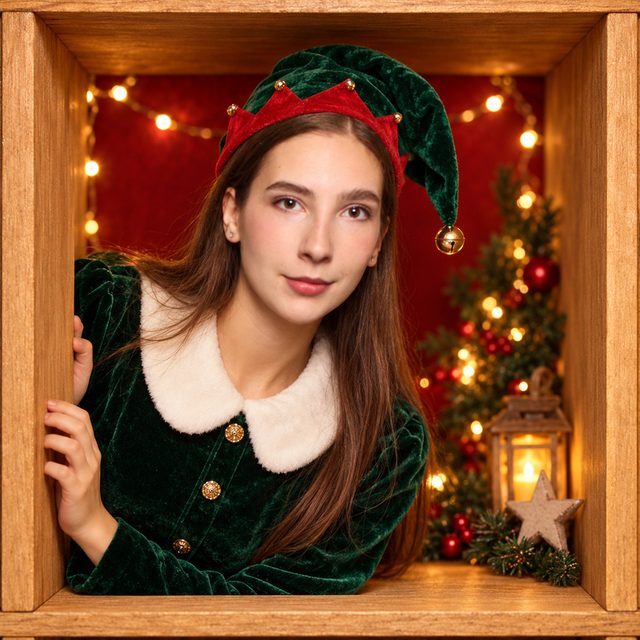 Świąteczny portret AI – elf