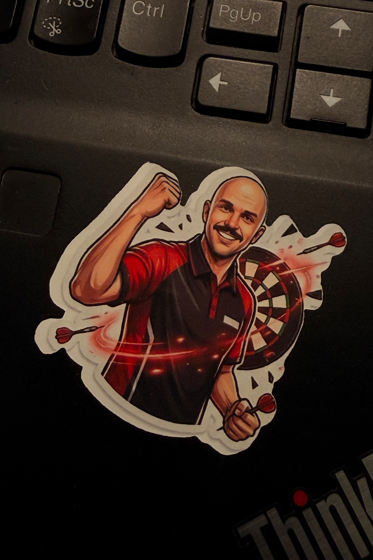 Physical AI sticker on a real object 2