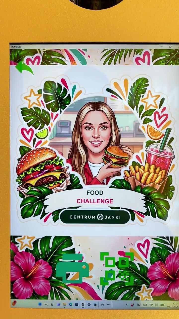 Portret AI w motywie Food Challenge