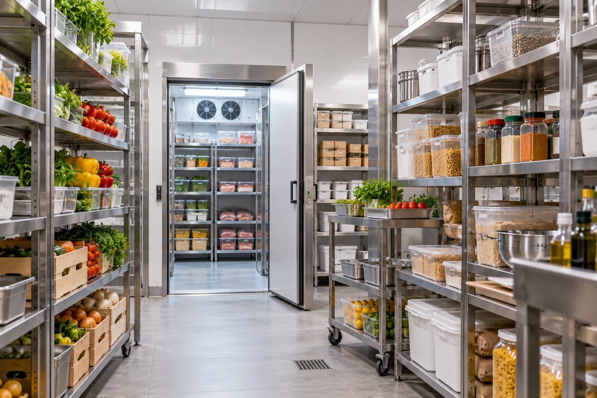 Склад продуктов ресторана