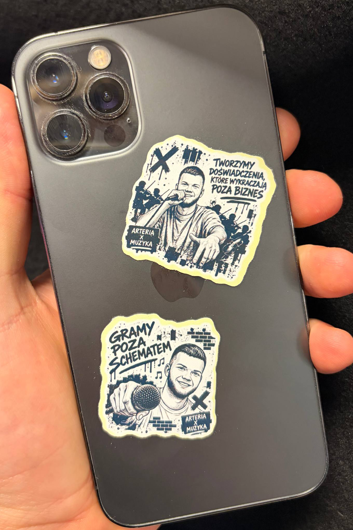 Physical AI sticker on a real object 4