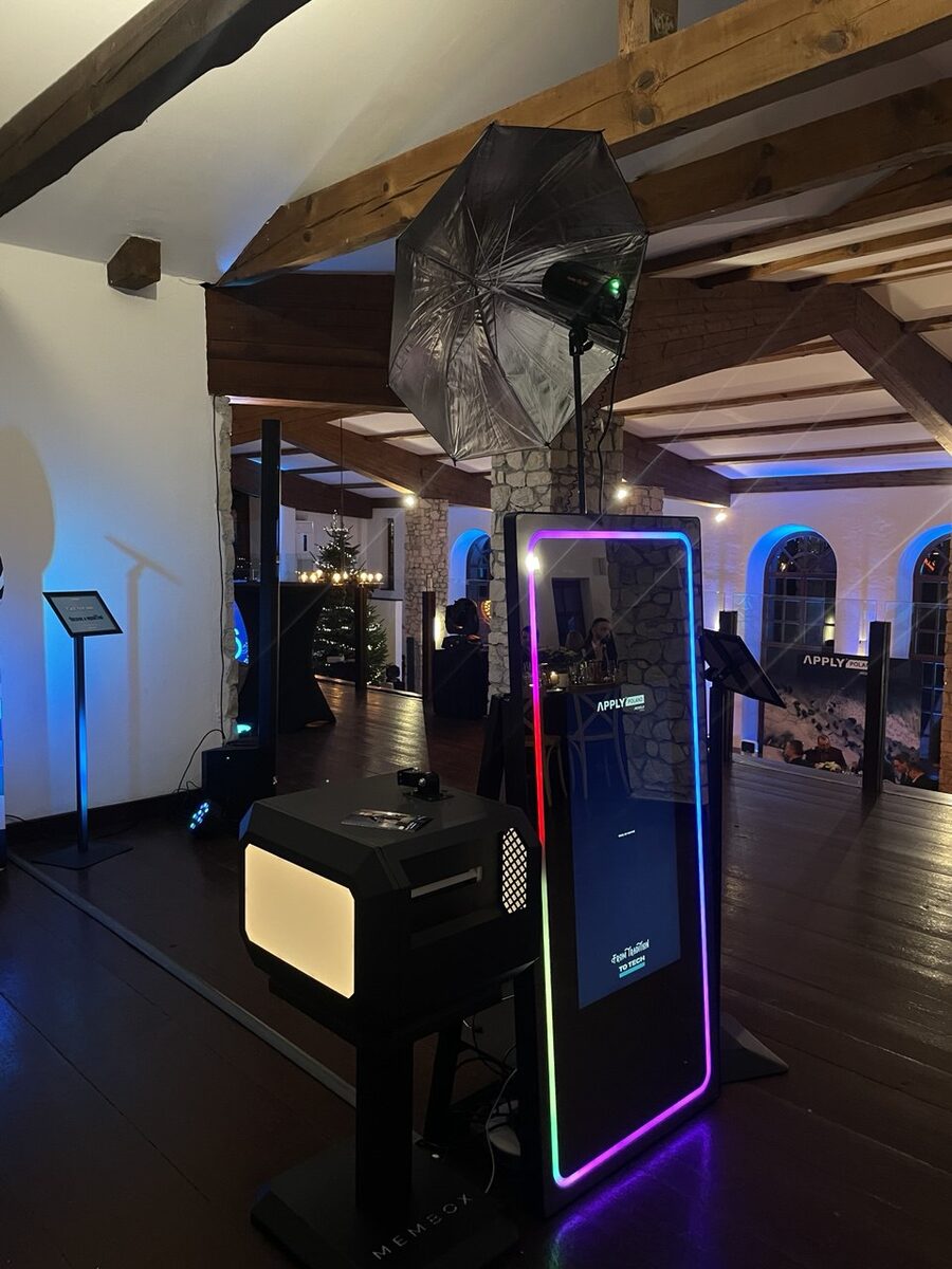 Selfie Spiegel von MEMBOX auf einer Hochzeit