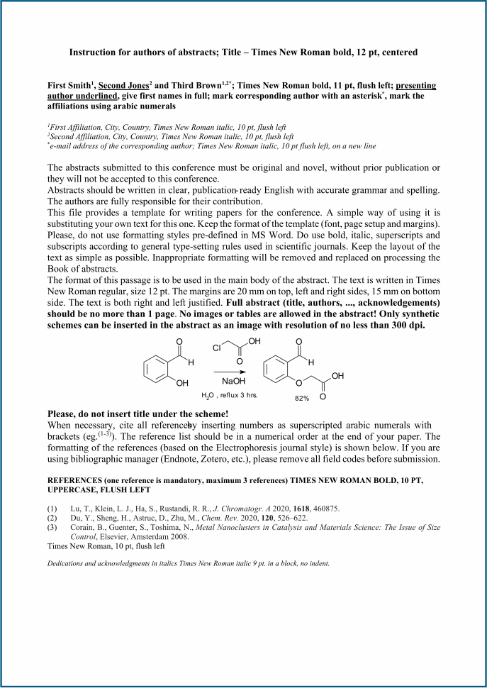 Abstract Guidelines