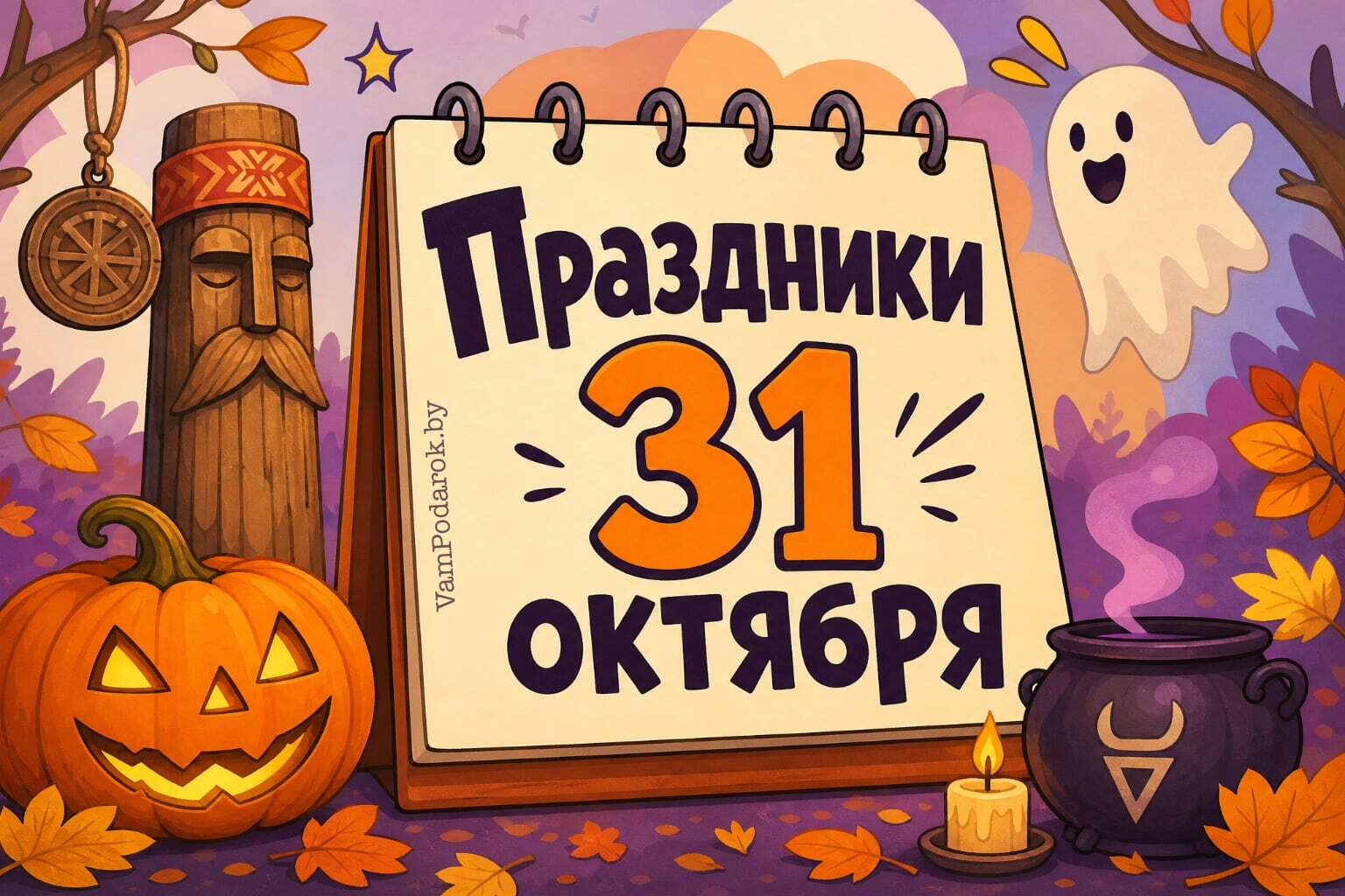 Праздники 31 октября – прикольные открытки и картинки